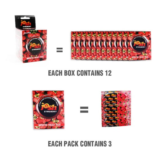 Josh Strawberry Bulk Dispenser (12 X 3s)
